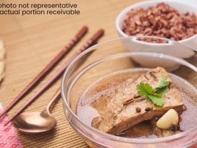 Double Boiled Bak Kut Teh with Multigrain Rice (serves 2)