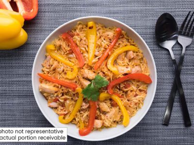 Spicy Chicken Orzo Paella (serves 2)