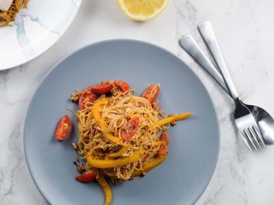 Sunny Bolognese Angel Hair Pasta (serves 2)