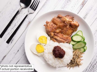 Healthy Nasi Lemak (serves 2)