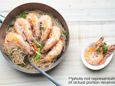 Stir Fry Prawns Tang Hoon (serves 2)