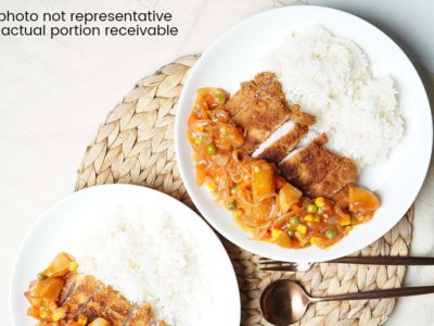 Hainanese Pork Chop with Rice (serves 2)