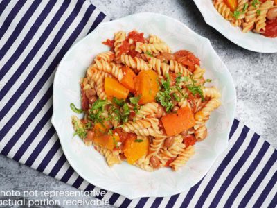 Pasta Fagioli (Vegetarian) (serves 2)