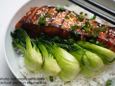 Pan Seared Sriracha-Glazed Salmon