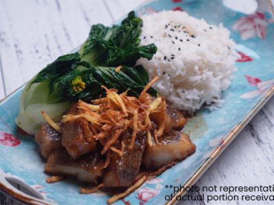 Ginger Soy Halibut (serves 2)