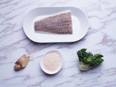 Ginger Soy Halibut (serves 2)