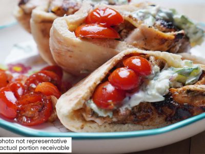 Greek Chicken Gyros (serves 2)