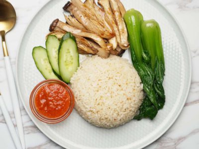 Vegan Chicken Rice (serves 2)