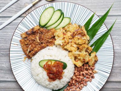 Vegan Nasi Lemak (serves 2)