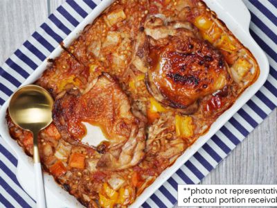 Baked Barley Pilaf with Chicken & Vegetables (Serves 2)