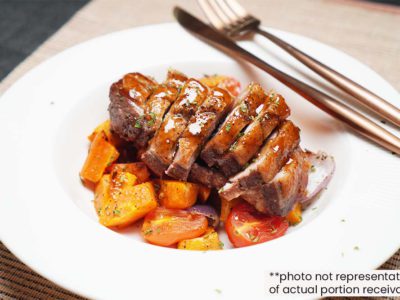 Crispy Orange Duck Breast with Roasted Vegetables