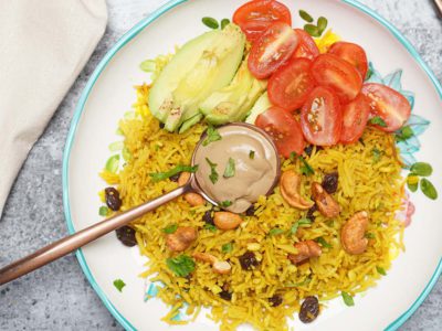 Rice Cooker Mujadara (Vegan)