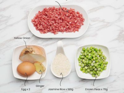 Hong Kong Style Ground Beef & Egg on Rice (Serves 2)