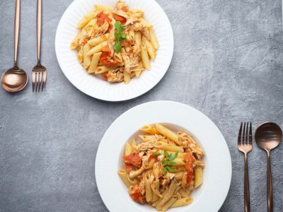 Nigerian Baked Tomato Pasta (Serves 2)