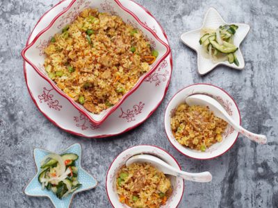 Lemongrass Tempeh Fried Rice (Serves 2)