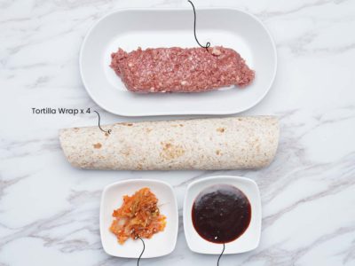 Vegan Korean BBQ Wraps (Serves 2)