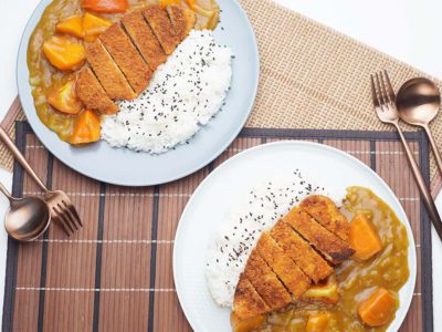 Vegan Japanese Curry Katsudon (Serves 2)